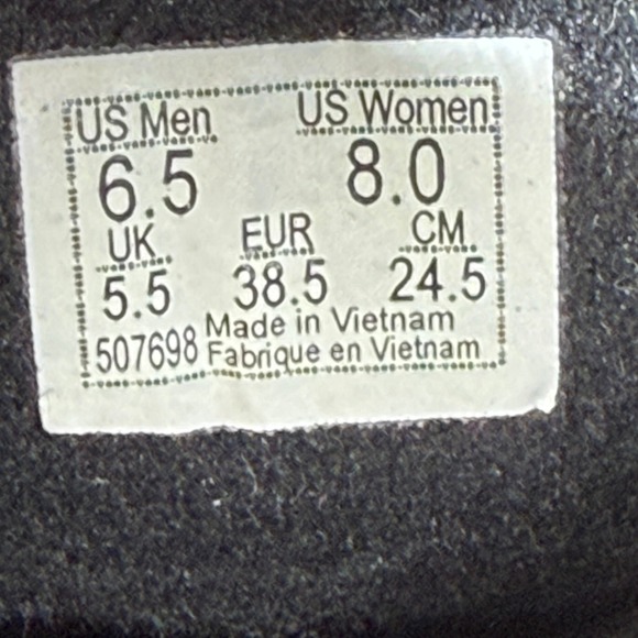 Vans Shoes Mens 6.5 Womens 8 Black SK8 Hightop Suede Skateboard Off The Wall - Picture 11 of 11